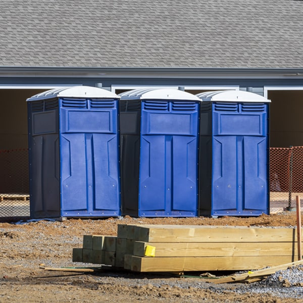 how often are the portable toilets cleaned and serviced during a rental period in Mill River MA